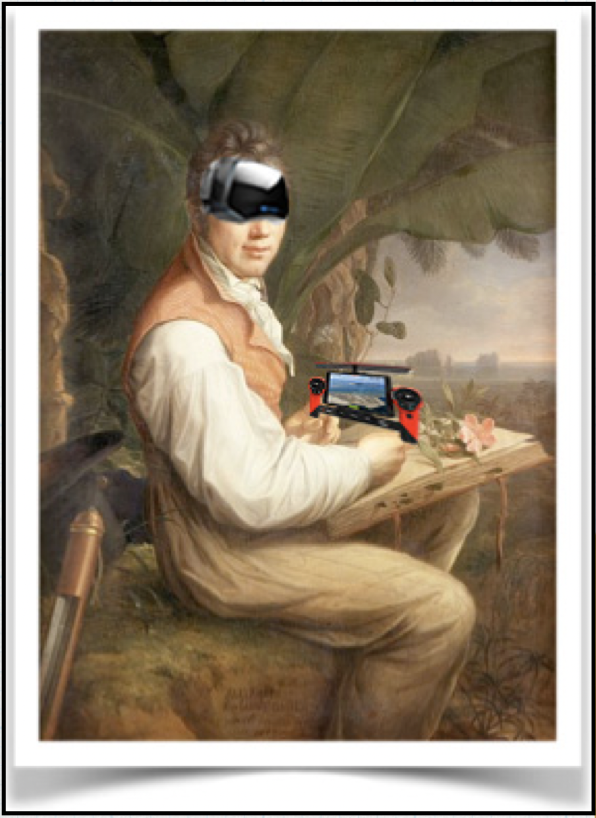 Alexander von Humboldt, father of ecological systems thinking, finally equipped with the tricorder he deserved. He would have understood.